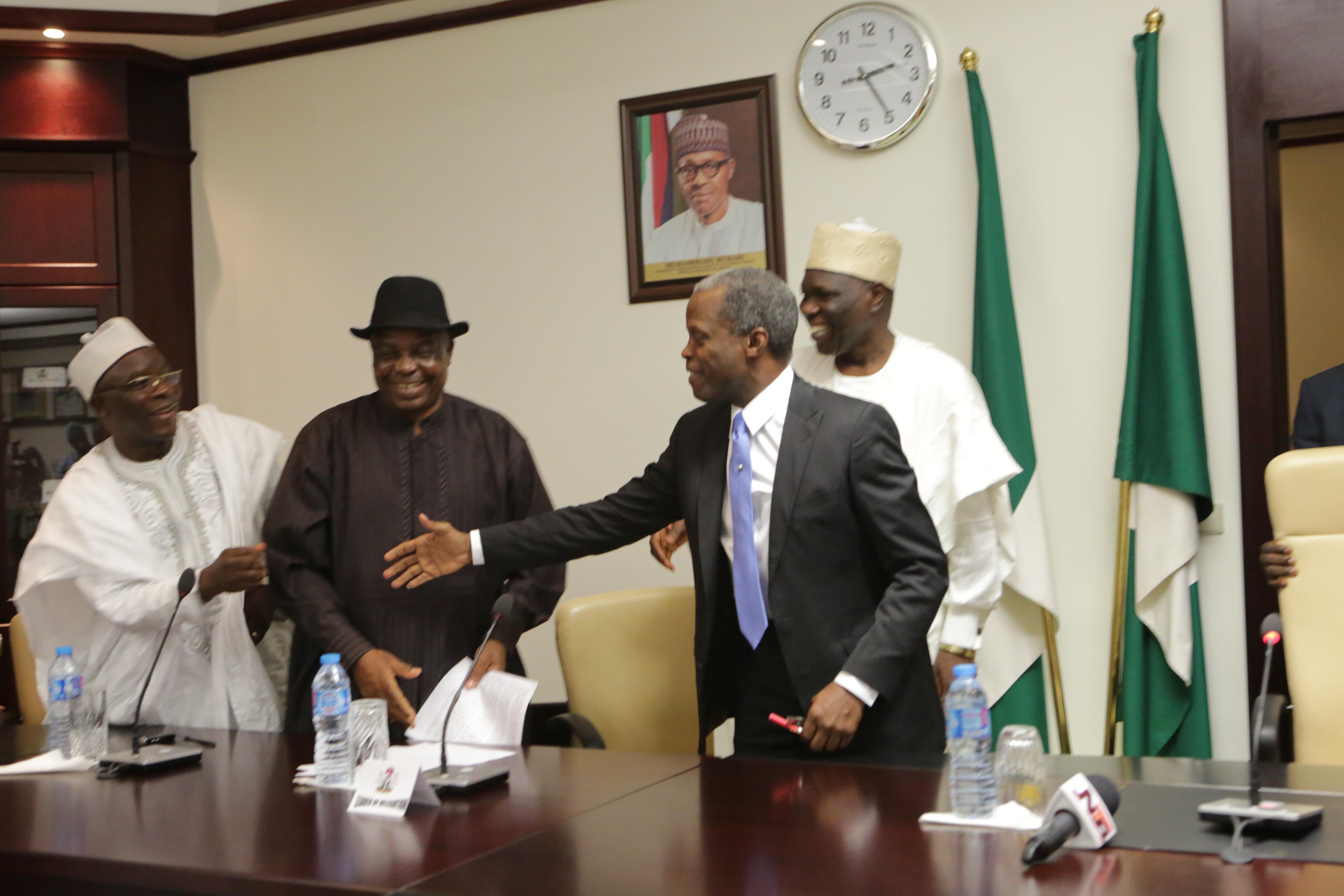 VP Osinbajo Meets With National Union Of Road Transport Workers (NURTW ...