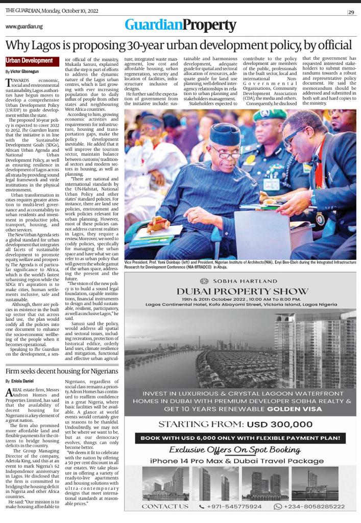 Newspaper Clippings - 10/10/2022 - Prof. Yemi Osinbajo (SAN)  Prof. Yemi  Osinbajo (SAN) .::. The Office of the Vice-President of the Federal  Republic of Nigeria